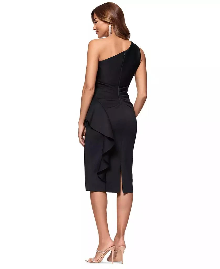 XSCAPE Women's Ruffled One-Shoulder Dress 4
