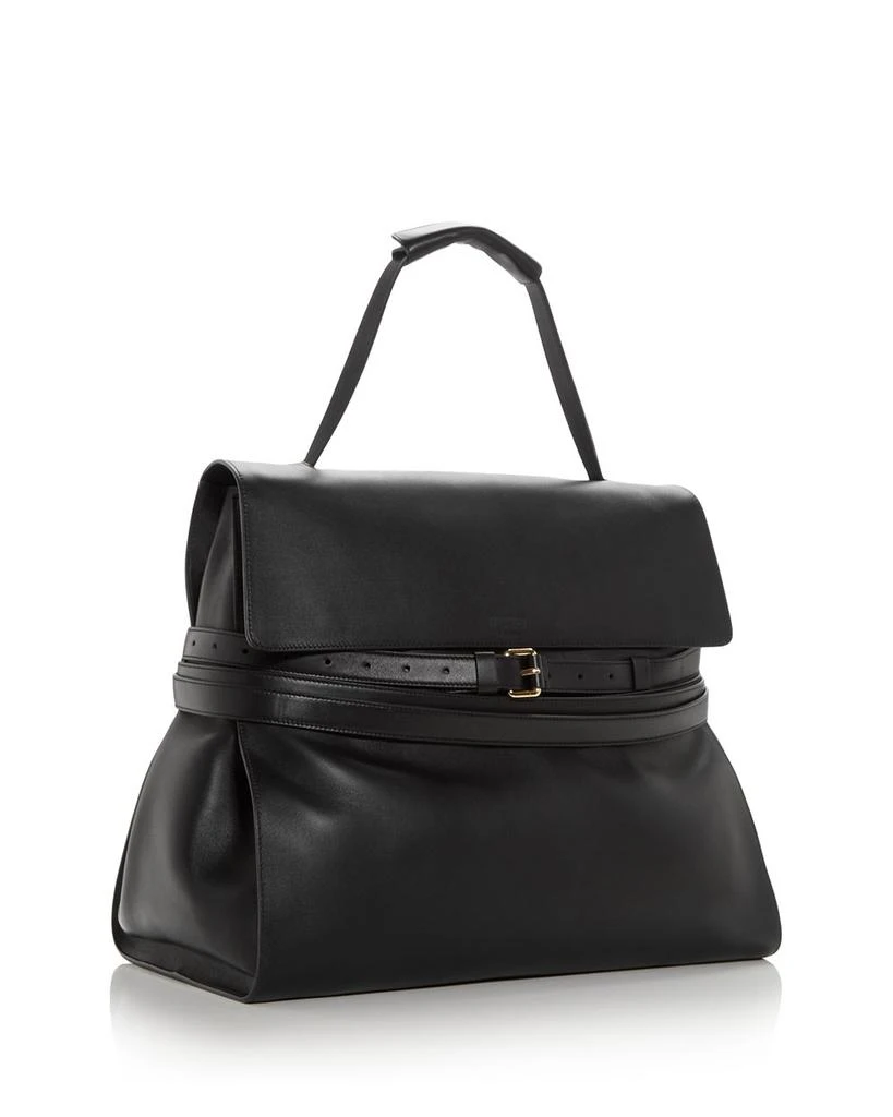 Moschino Tie Me Leather Top Handle Bag - Tote Bags - Free Shipping ...