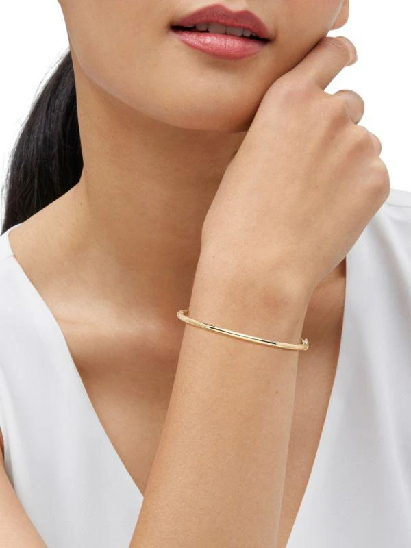 Saks Fifth Avenue 18K Goldplated Sterling Silver Bangle Bracelet 3
