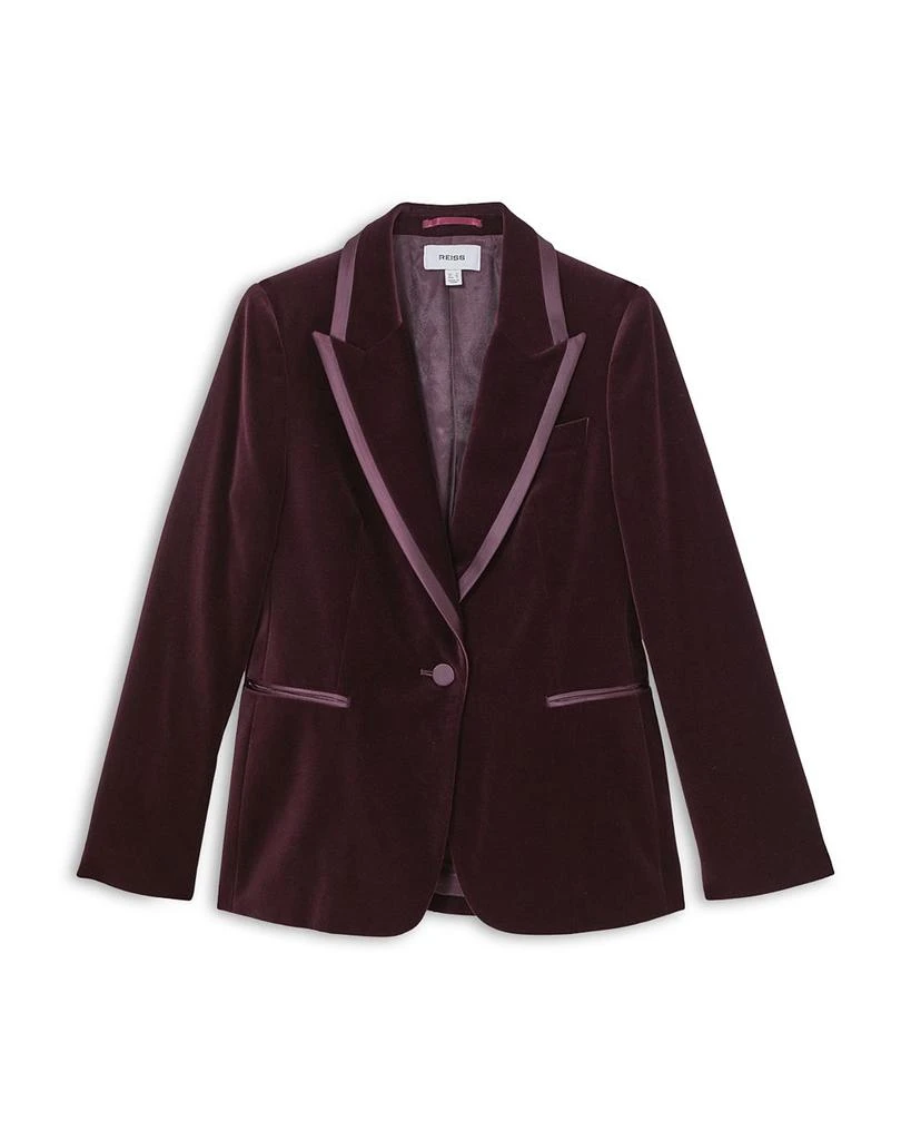 REISS Elia Single Breasted Velvet Jacket 7