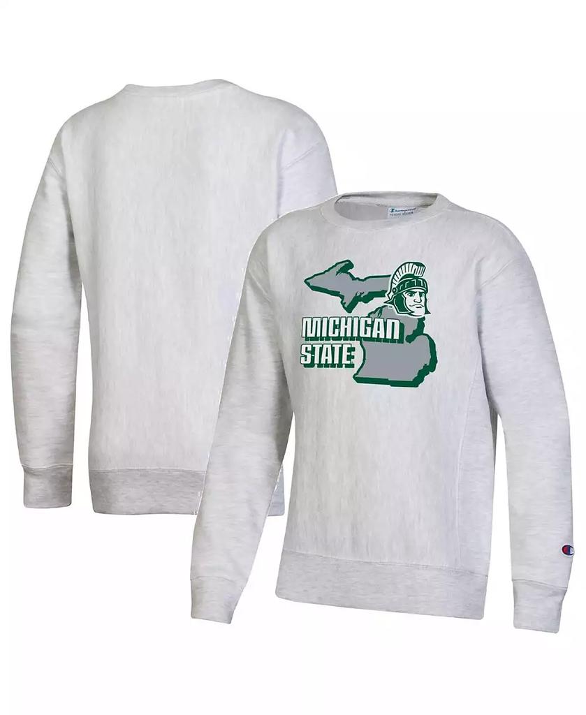 Reverse Weave Kids Champion Sweaters Youth Champion Heather Gray