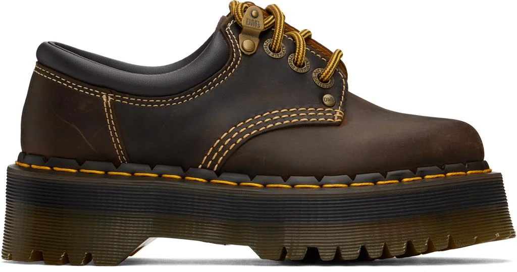 Dr. Martens Arc Crazy Horse Leather Platform Casual Shoes 8053 Arc Crazy Horse Leather Platform Casual Shoes in Dark  main image 2