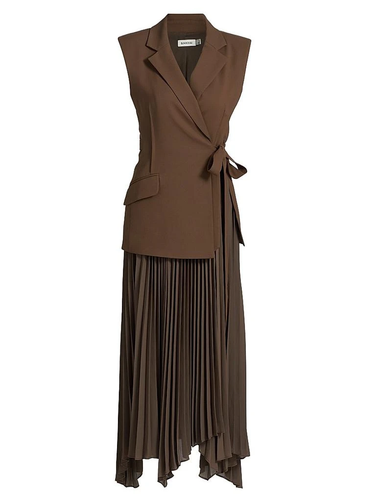 SIMKHAI Helena Pieced Tailored Maxi Dress - Dresses & Skirts - BeyondStyle