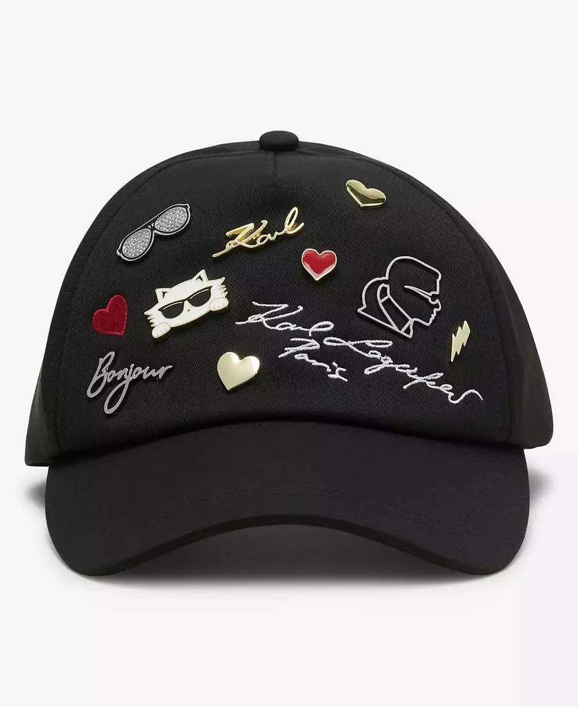 KARL LAGERFELD PARIS Women's Charm Baseball Hat 3