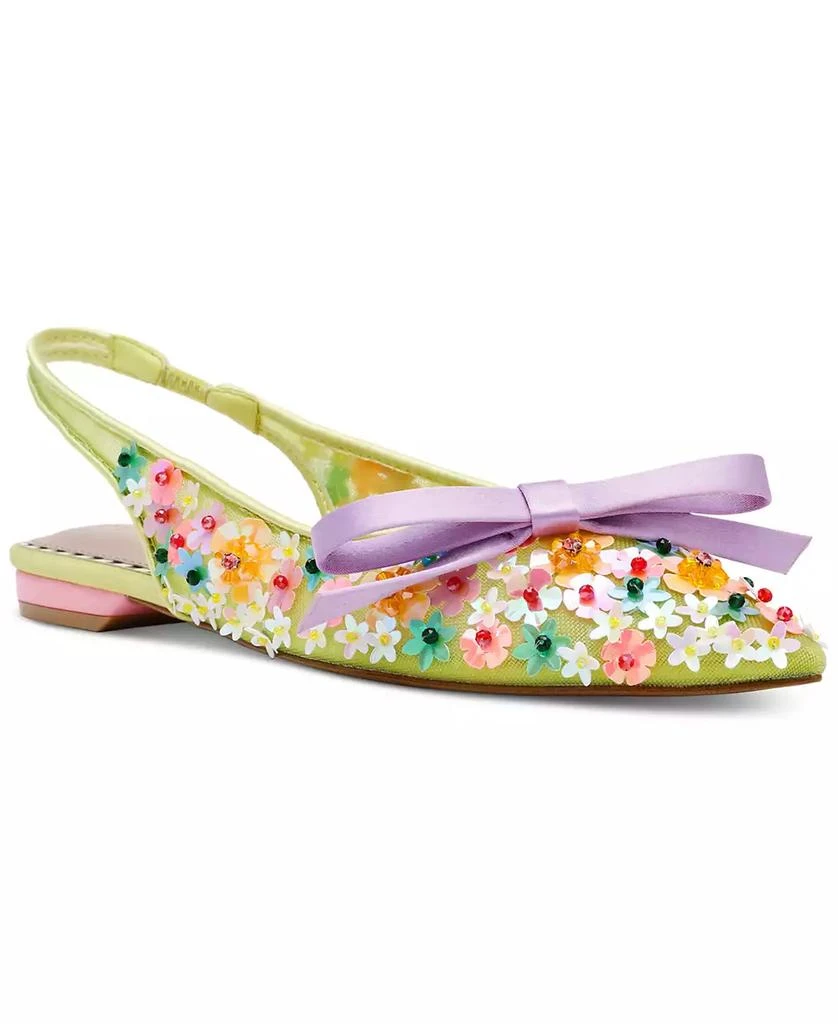 Betsey Johnson Women's Laylah Floral Slingback Flats 1