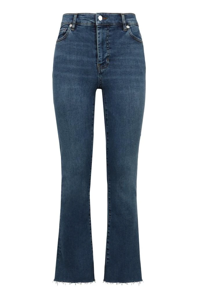 FRAME Frame Le High Straight Raw Fray Jeans 1