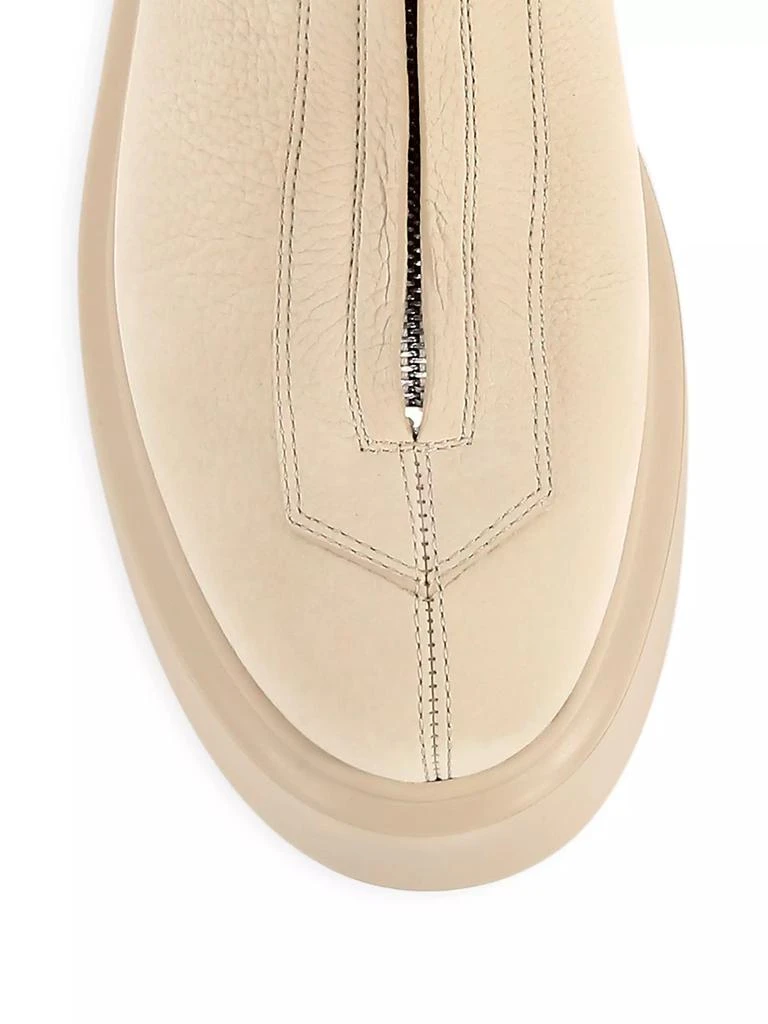 The Row Leather Zip Platform Booties 4