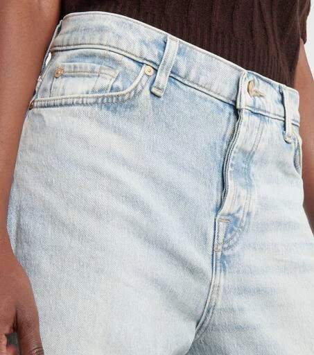 7 For All Mankind Zoey high-rise wide-leg jeans 4