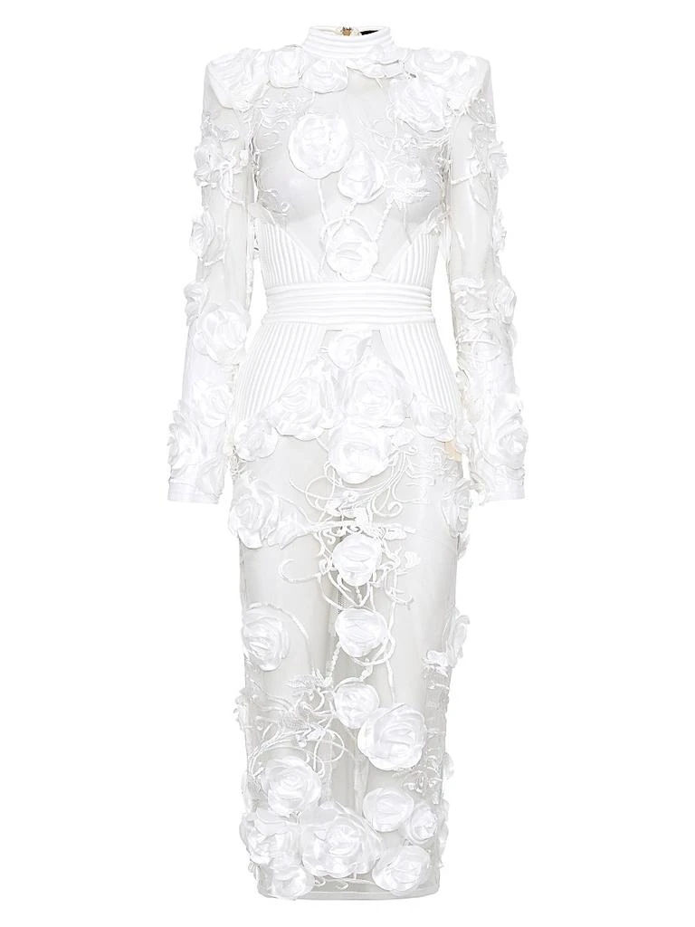 Zhivago Battle Lines Floral-Embellished Vendetta Dress 1