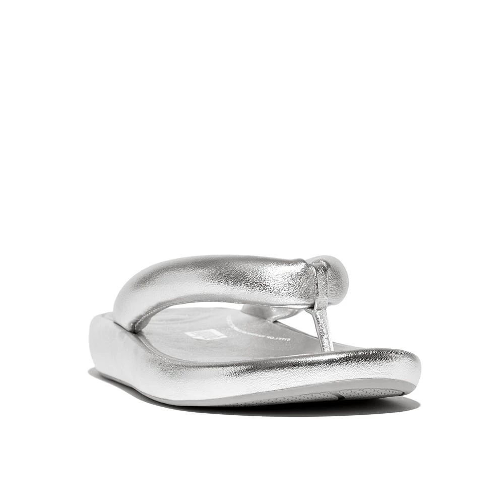 FitFlop Women's Iqushion D-Luxe Padded Metallic-Leather Flip-Flops 1