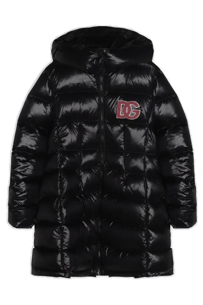 Dolce
Gabbana Dolce
Gabbana Kids Logo Patch Hooded Coat from Cettire