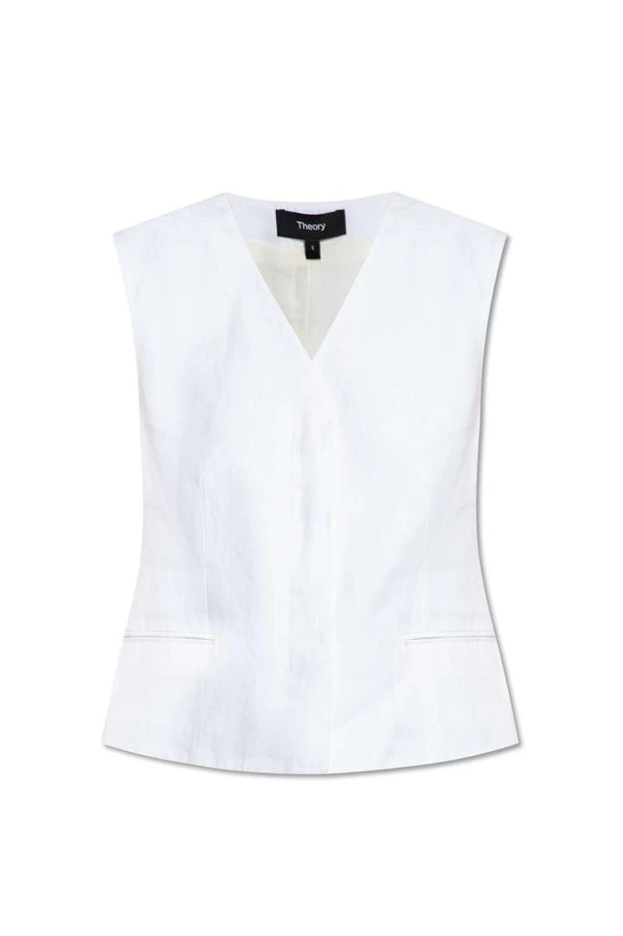 Theory Theory V-Neck Button-Up Vest 1