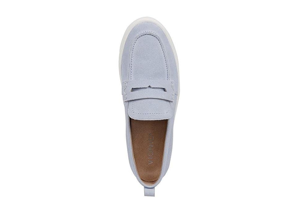 VIONIC Uptown Penny Loafers Women 7.5 Blue Suede Slip On Casual Shoes GBNC425