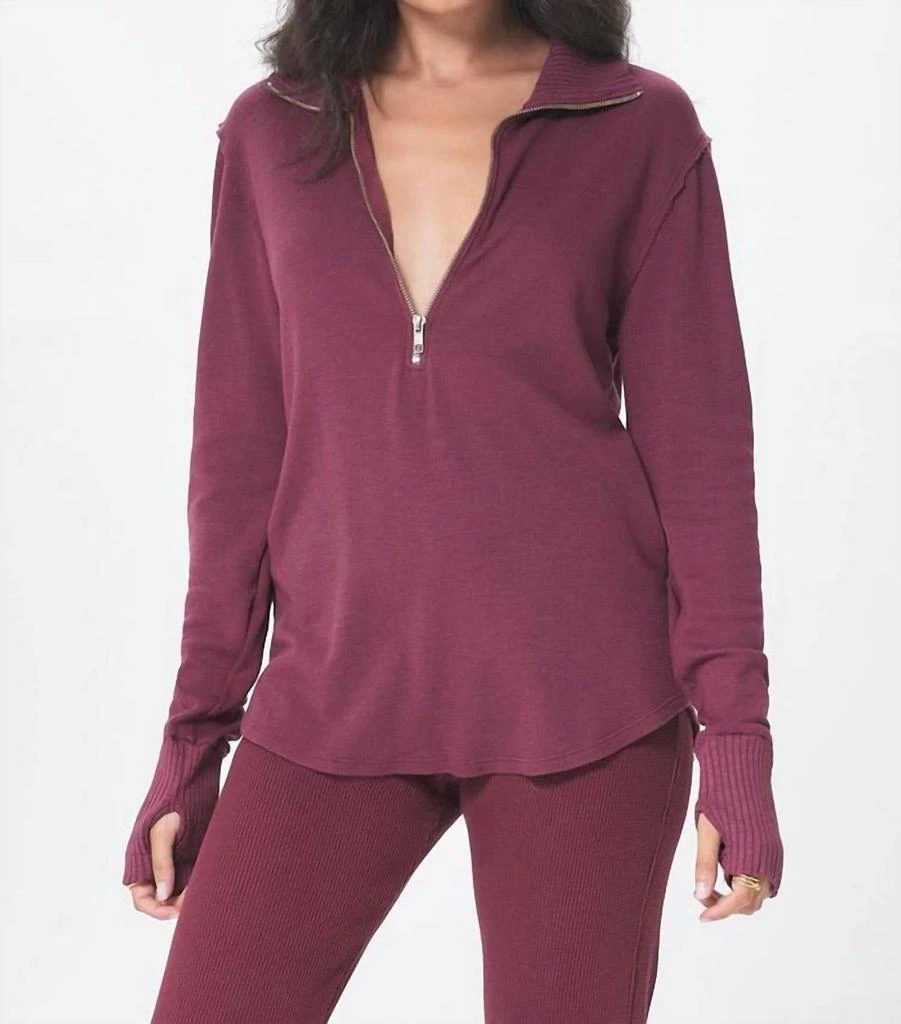 LAmade Lamade - Bonfire Zip Up Turtleneck Top 1