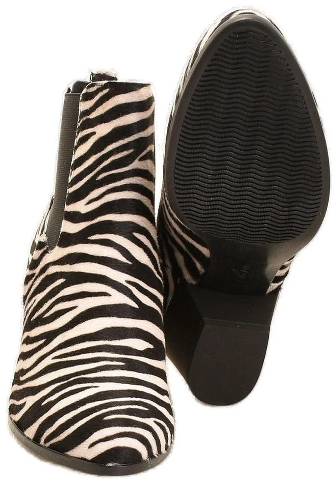 hogan H401 Chelssea Zebra Print Ankle Boots 3