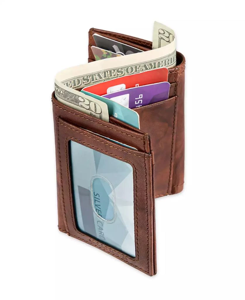 Dockers Men's RFID Crunch Leather Z-Fold Trifold Wallet 7