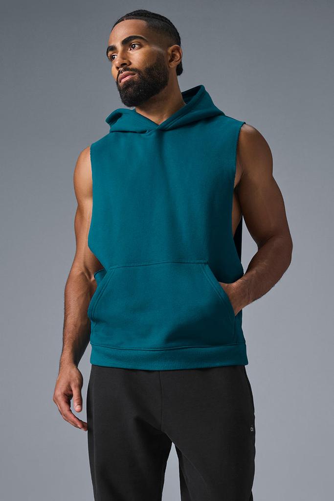 Renown Sleeveless Hoodie - Oceanic Teal – On Sale Now with Up to