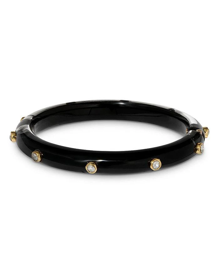 Alexis Bittar Crystal Studded Lucite Hinge Bracelet 1