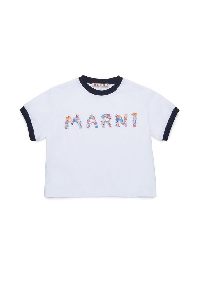 Marni Marni Kids Logo Printed Crewneck T-Shirt