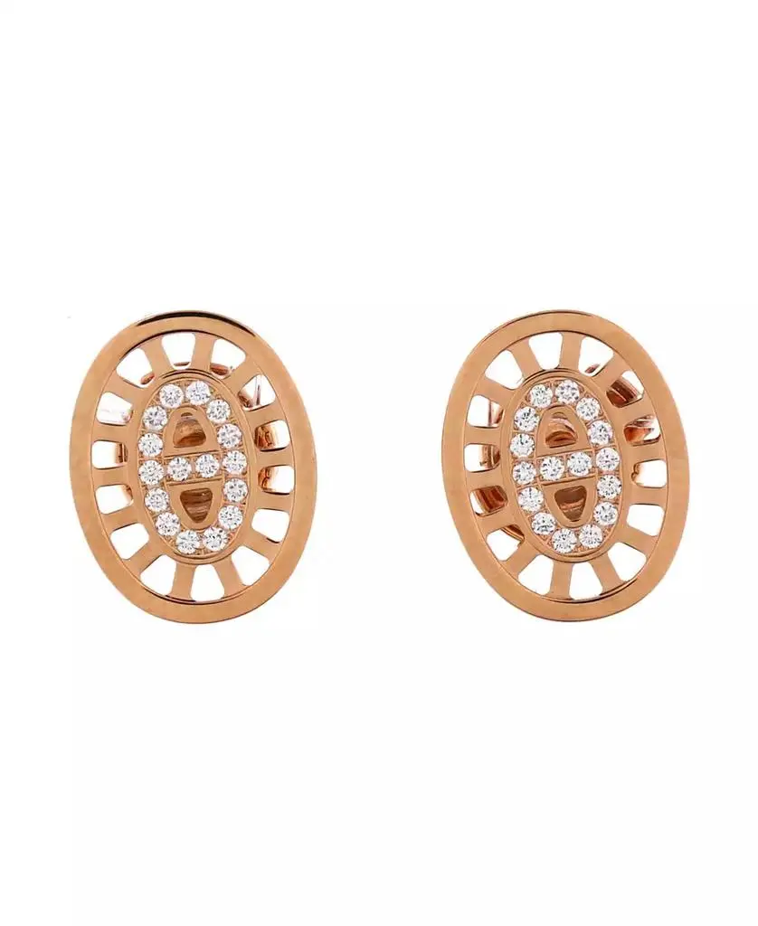 Pre-Owned HERMÉS Chaine D'Ancre Divine Stud Earrings