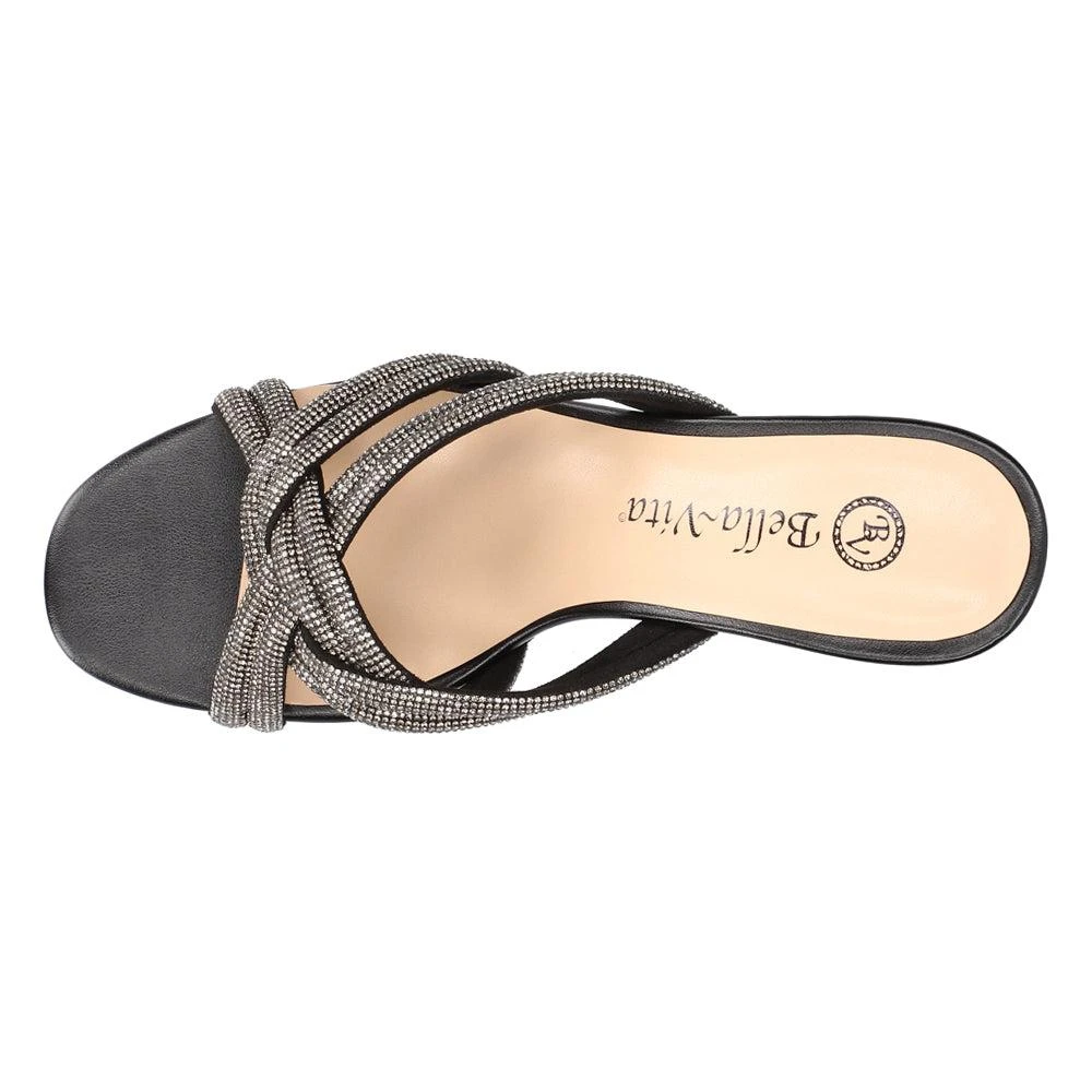 Bella Vita Carmen Rhinestone Block Heel Sandals 4