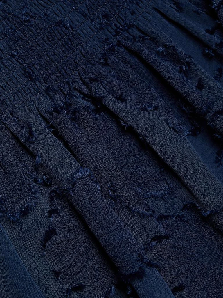 Ramy Brook Hester Floral Smocked Halter Minidress 4