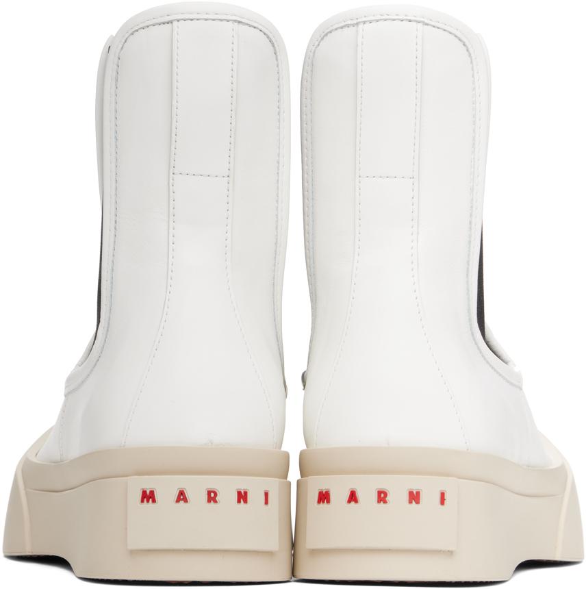 Marni White Pablo Chelsea Boots