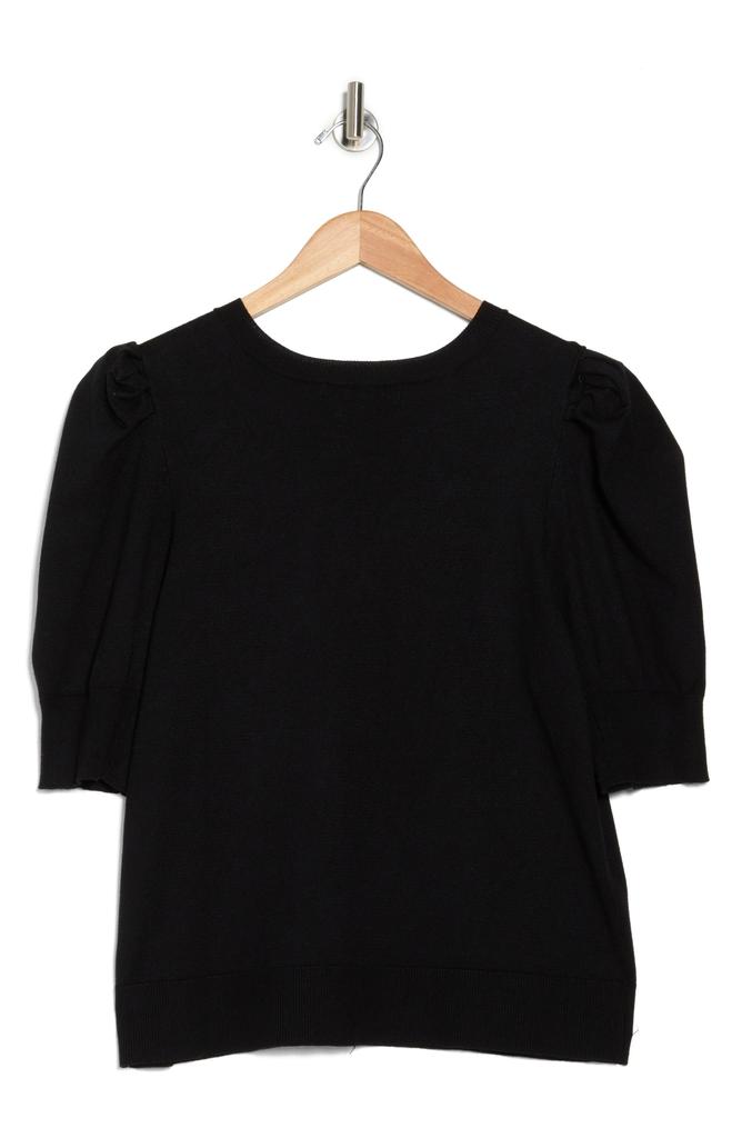 RACHEL Rachel Roy V-Neck Puff Sleeve Sweater