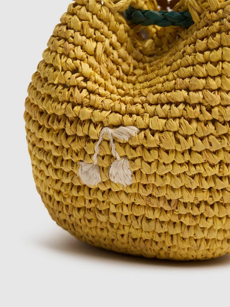 BONPOINT Lemon Raffia Shoulder Bag 2