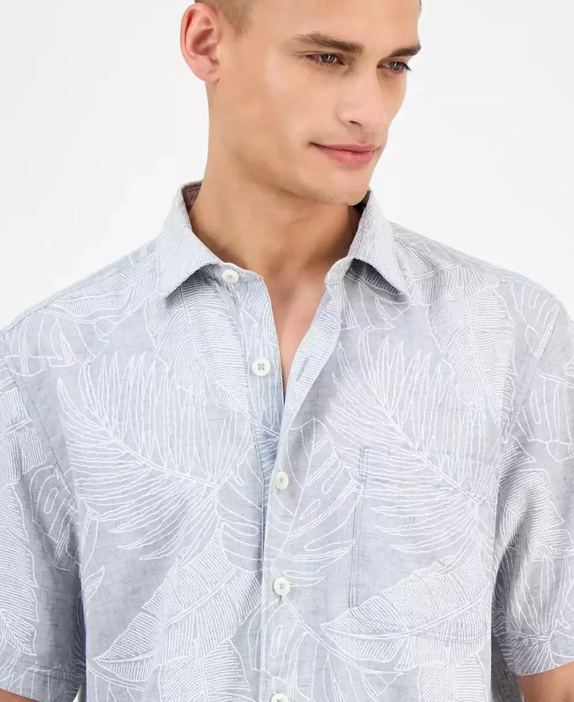 Tommy Bahama Men's Sand Desert Leaf-Print Linen Blend Shirt 3