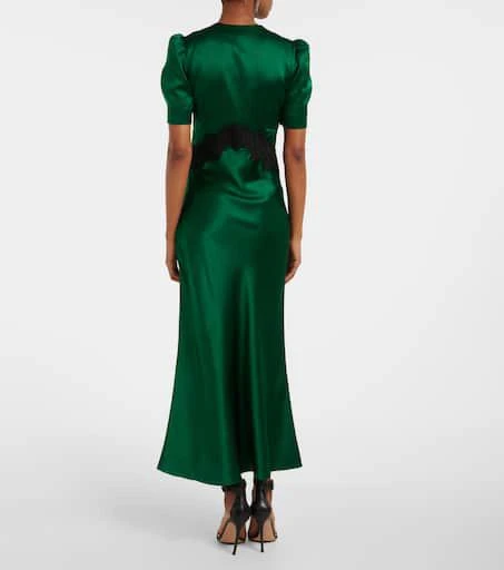 REBECCA VALLANCE Charelle silk saten slip dress 3