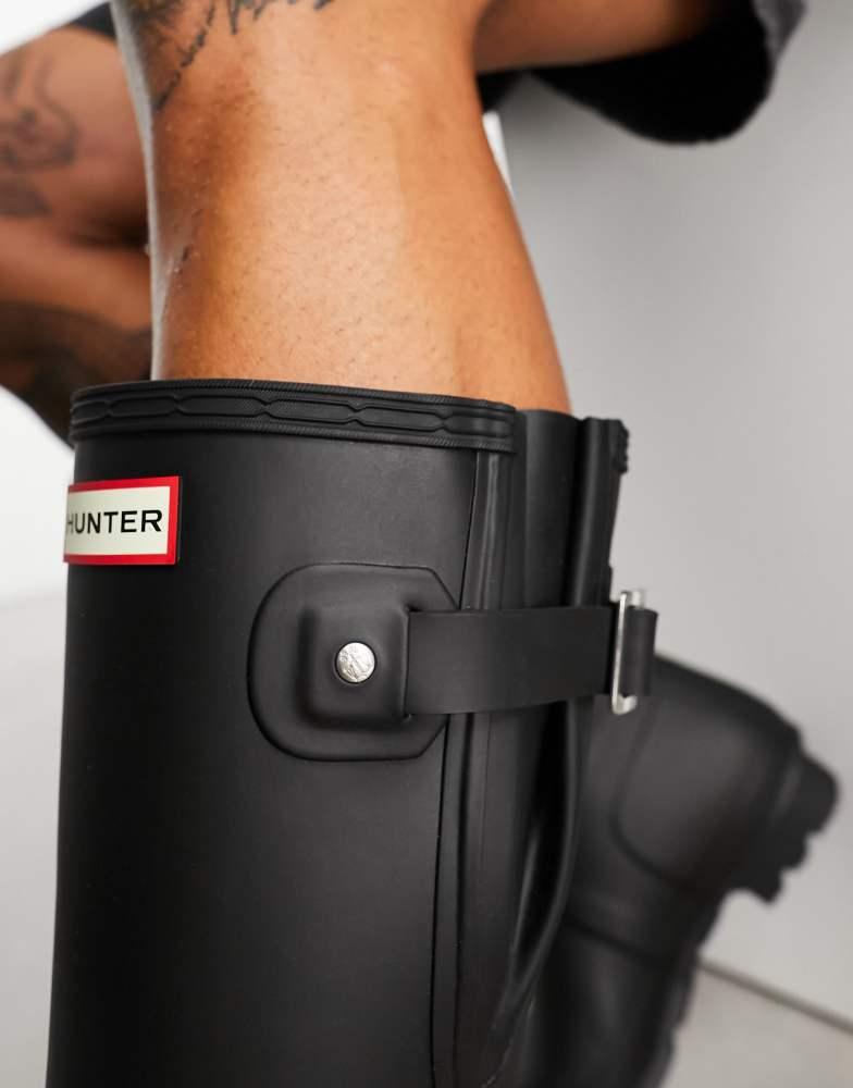 Hunter Hunter Original Side Adjustable Wellington Boots in Black