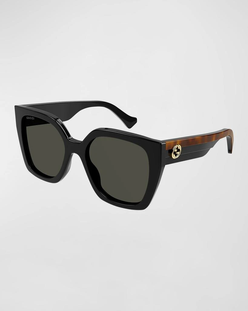 Gucci Color-Block GG Injection Plastic Cat-Eye Sunglasses 1