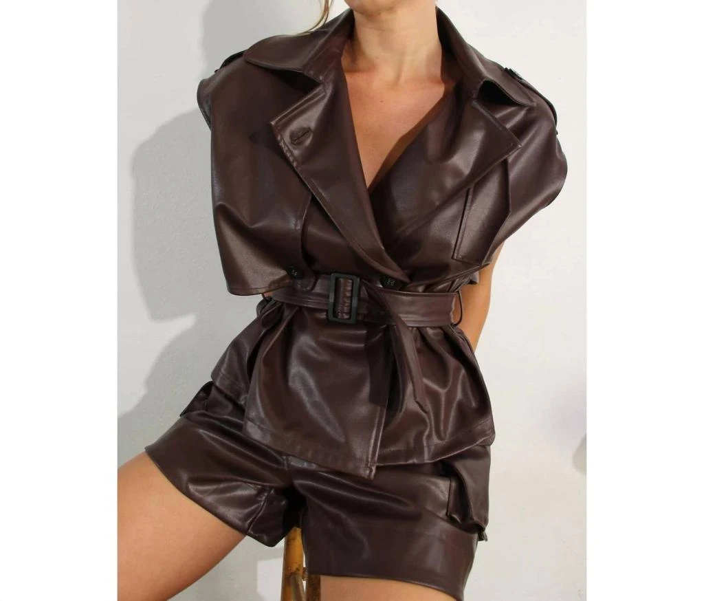 Mulla Mulla - Veronica Faux Leather Top 6