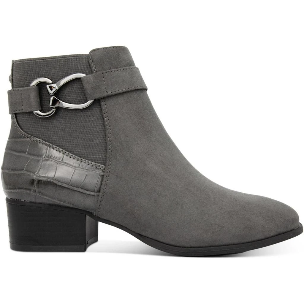 Karen Scott Nadine Womens Faux Leather Ankle Ankle Boots 2