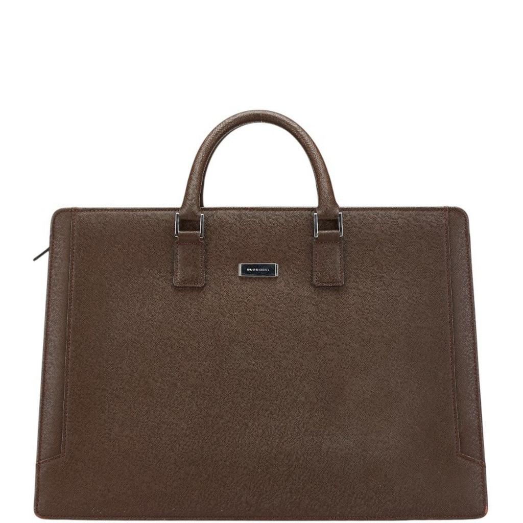 Burberry Leather Briefcase (Pre-Owned)