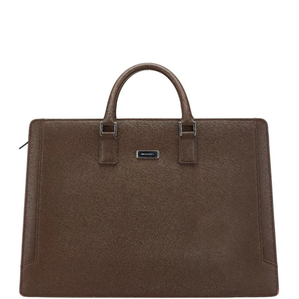 Burberry Leather Briefcase (Pre-Owned) 1