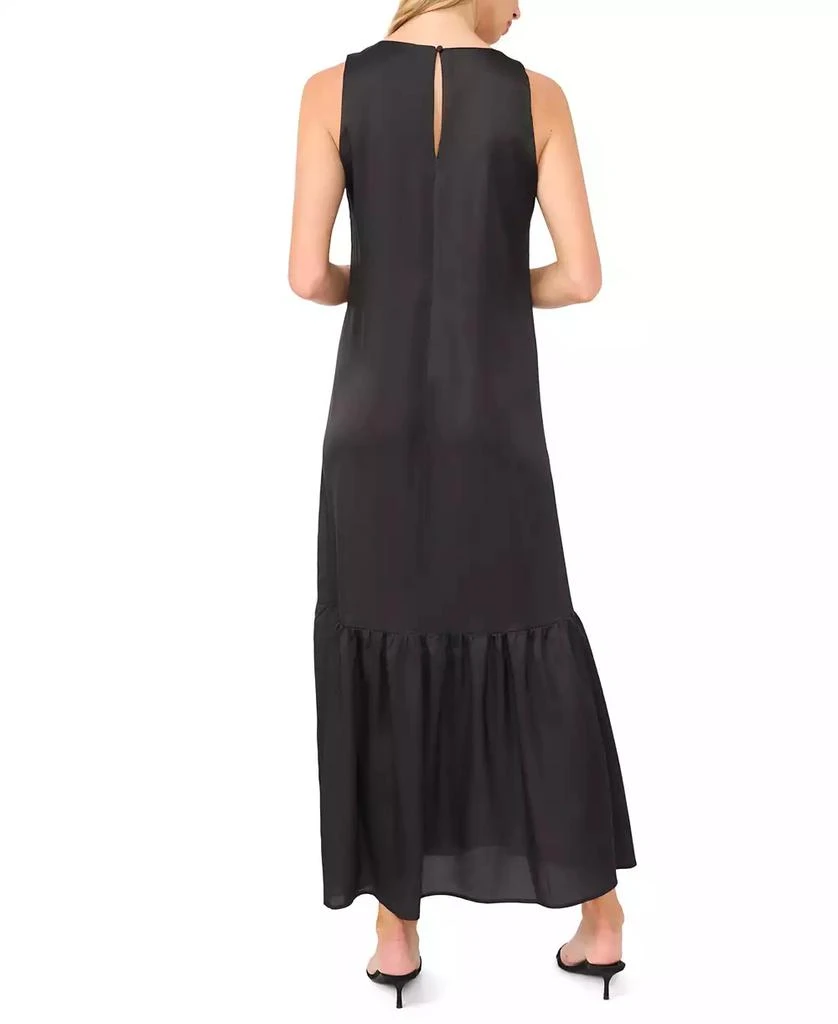 Vince Camuto Women
s Crewneck Drop Waist Tiered Maxi Dress 3