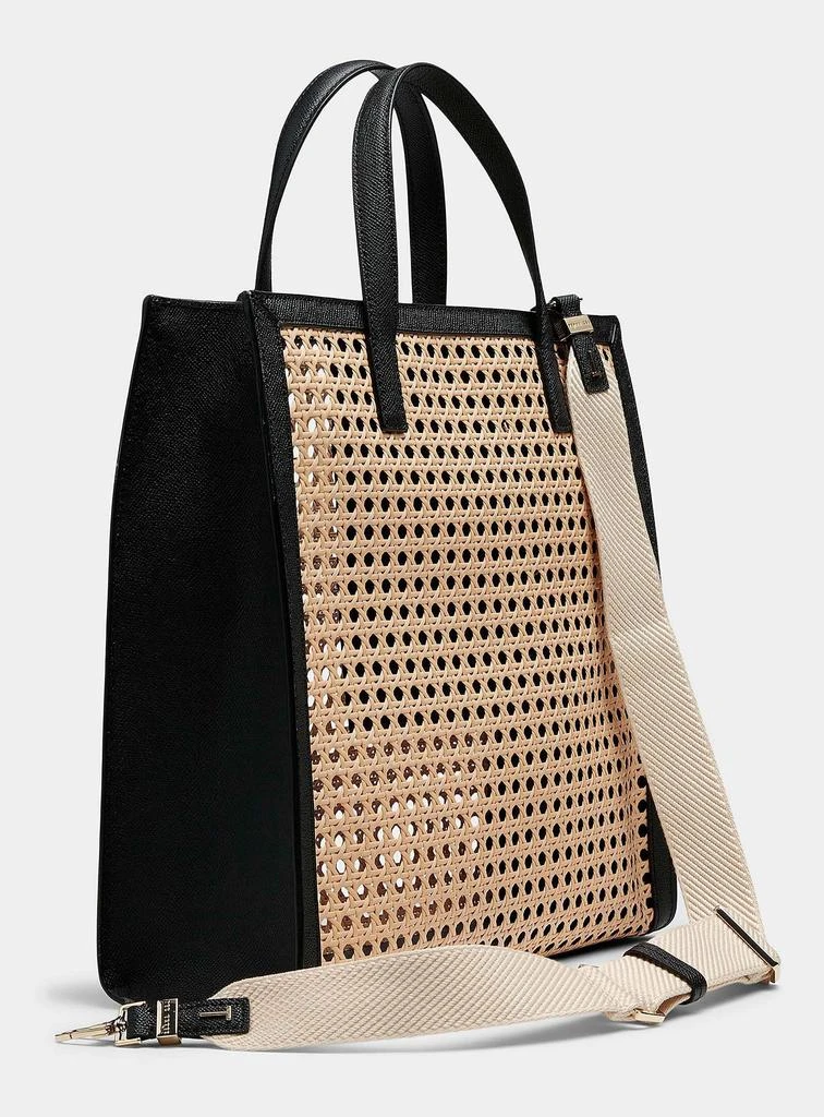 Ted Baker London Women's Flo June Wicker Handbag Tote Bag, Black 1
