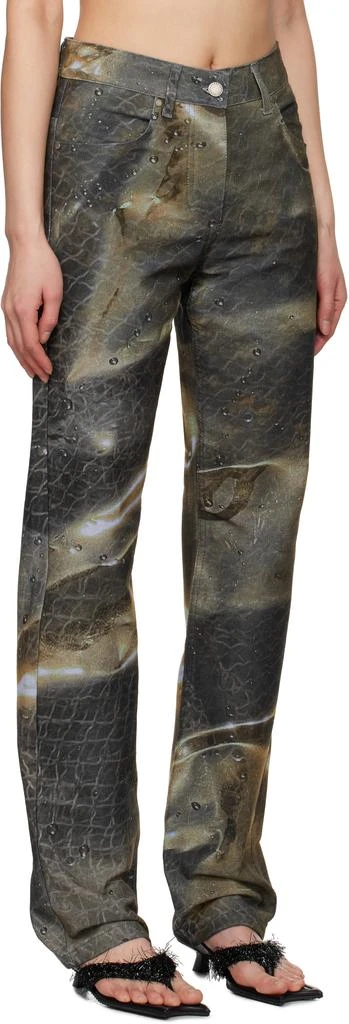 Serapis Green Golden Hour Fitted Jeans 2
