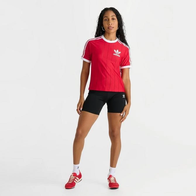 Adidas Women's adidas Originals adicolor 3 Stripes Jersey T-Shirt 2