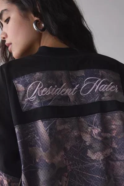 Jaded London Jaded London Resident Hater Graphic Camo Hockey Jersey 5