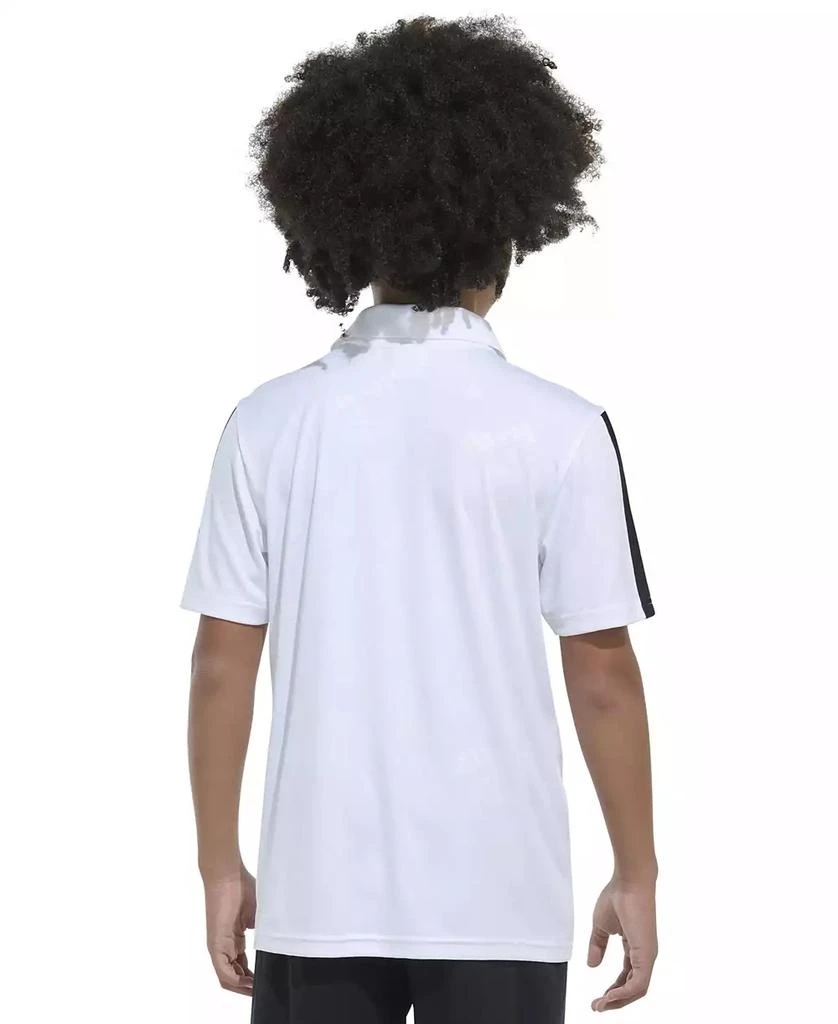 Adidas Big Boys Printed Debossed Logo Short-Sleeve Polo Shirt 2