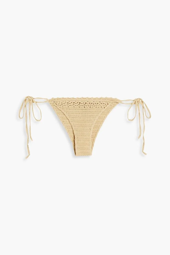 Cult Gaia Eshe crocheted cotton low-rise bikini briefs 1