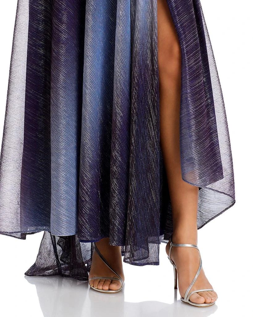 AQUA Metallic Ombré Gown - Exclusive 6