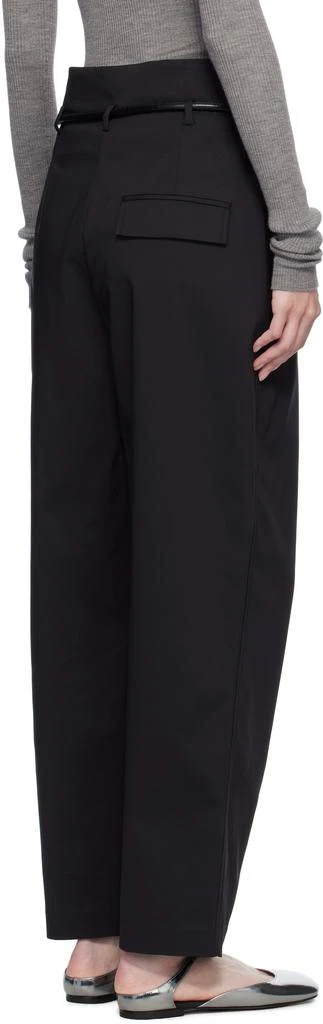 3.1 Phillip Lim Black Origami Pleated Trousers 3
