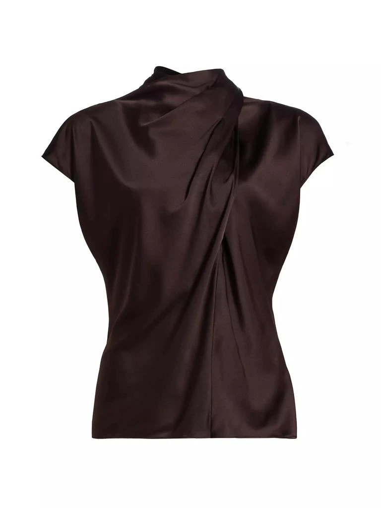 VERONICA BEARD Leilany Silk-Blend Wrap Top 1