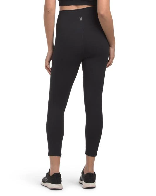 Spyder High Waisted Capri Leggings With Pockets 2