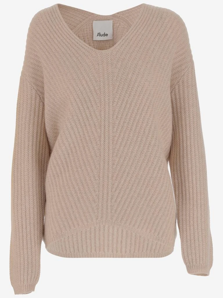 Allude Allude Ribbed Knit Sweater 1