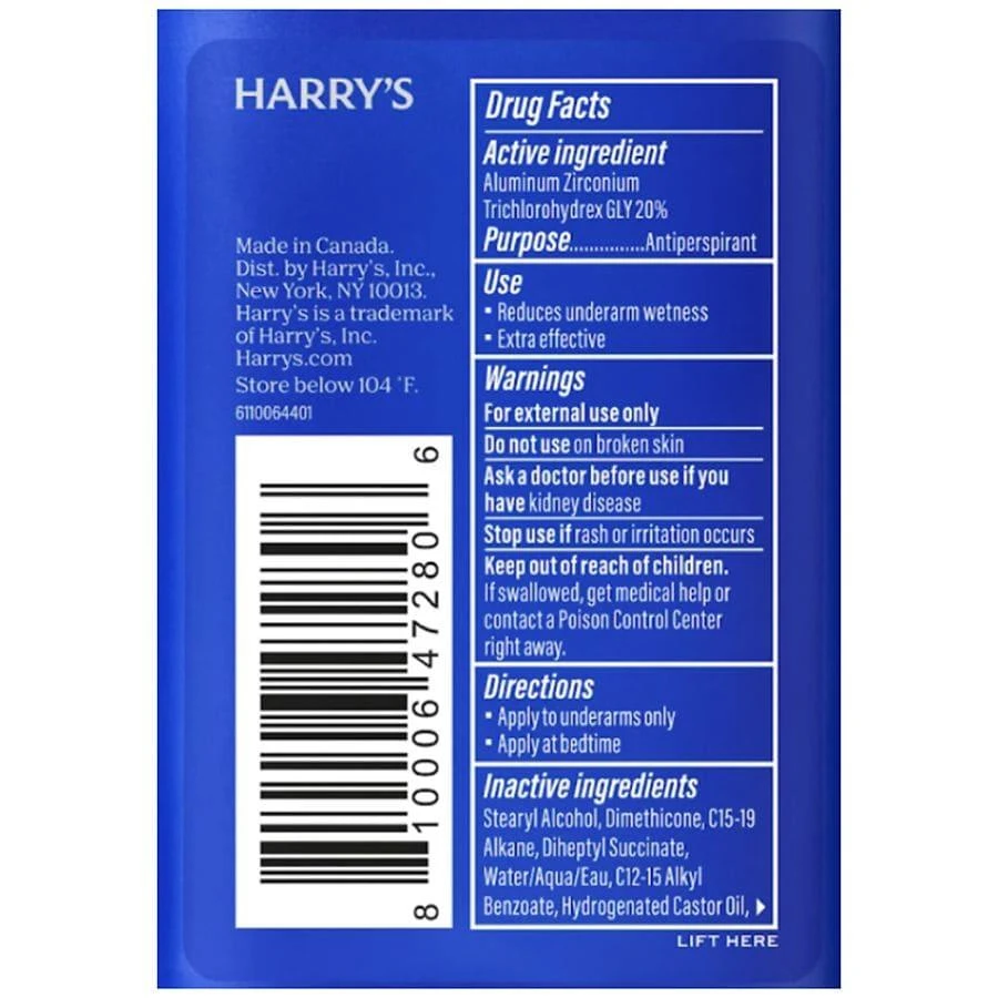 Harry
s Extra Strength Antiperspirant Redwood 4